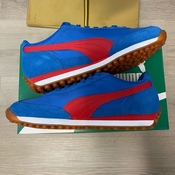 NWB Men’s Pums Easy Rider Vintage in Blue and Red size 10.5 - Picture 5 of 10